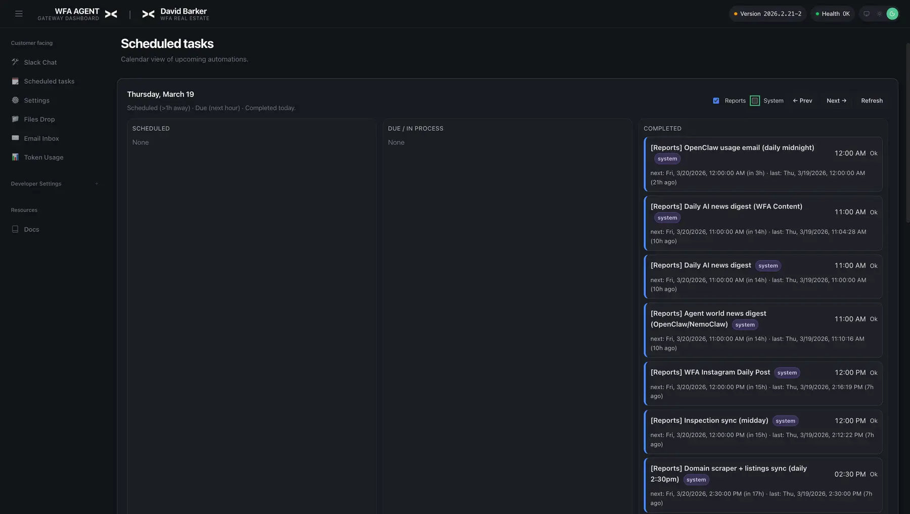 Bespoke AI Agents dashboard preview